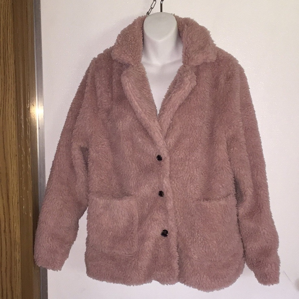 Louise Pairs Rose teddy jacket